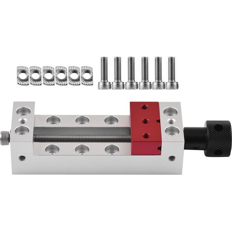 Mini-schraubstockbohrmaschine, 6,5 Cm Backenbreite, Flache Spannbank Zum Schnitzen, Gravieren Und Für Uhrenreparaturen