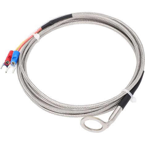 Temperaturfühler Typ K, Edelstahl-thermoelement Für Automobilmotoren, Cht-messung Mit 14 Mm Innendurchmesser Und 2m-unterlegscheibe