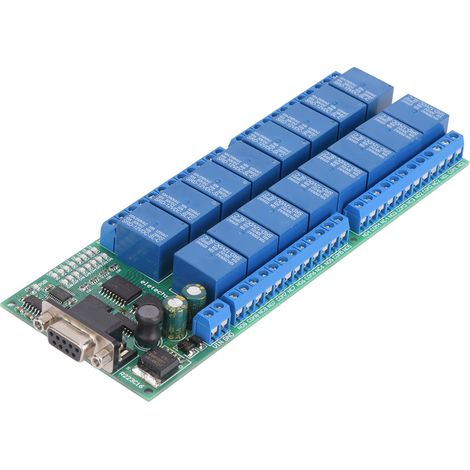 R223c16 16-kanal-relaisplatine, Db9-modul, Weibliche Schnittstelle, Intelligenter Serieller Port