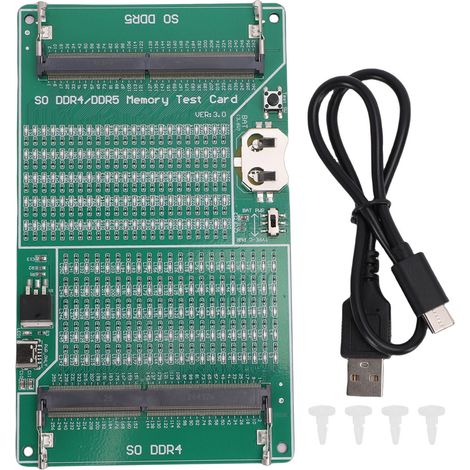 2-in-1 Ddr4/ddr5-speichertester, Ram-diagnosegerät Mit Led-anzeige Für Laptops, Desktop-pcs Und Server