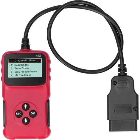 Obd2-kfz-diagnosegerät, Motorfehlerdetektor, 5-sprachiger Codeleser, V309-werkzeug