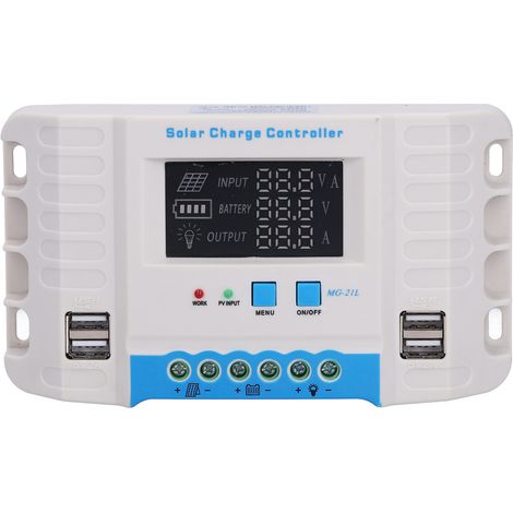 10-a-pwm-solarladeregler-panel, Abs-gehäuse Für Den Hausgebrauch, Lcd-display Mg2430z 12 V/24 V