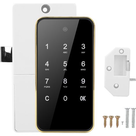 Elektronisches Zahlenschloss, Intelligenter Digitaler Touchscreen, Schlüssellos Für Saunagold-aktenschrank