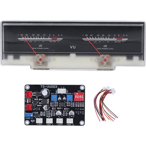Benutzerfreundliches Vu-meter, Robustes Abs-gehäuse, Weiße Hintergrundbeleuchtung, Hohe Präzision, Tragbar Mit Treiberplatine, Für Heimwerkerprojekte, Zuhause Und Auto