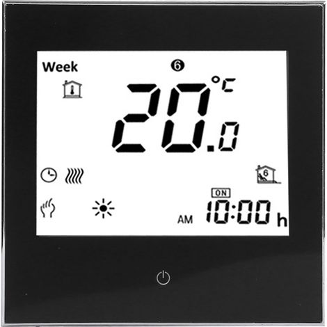 Raumthermostat Mit Wöchentlicher Programmierung, Lcd-bildschirm, Touchscreen, 5 A, Wechselstrom 110–230 V