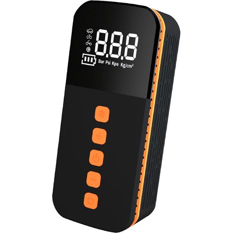 Tragbare Autoluftpumpe, 150 Psi Akku-kompressor, Elektrischer Handaufbläser Mit Led-licht, Powerbank/automatischer Abschaltfunktion, 5 Aufblasmodi Für Motorradreifen, V