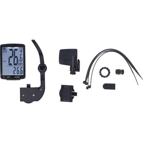 Kabelloser Fahrradtacho, Wasserdichter Fahrradcomputer, Kilometerzähler, 2,8-zoll-bildschirm, Schwarze Led-hintergrundbeleuchtung Mit Weißem Licht