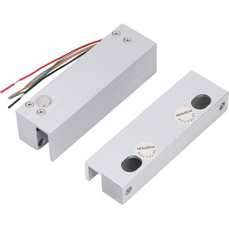 Elektrischer Riegel Für Glastüren Mit Rückmeldesignal, Integriertem Zutrittskontrollsystem, 12 V Gleichstrom, Für Rechtsseitig, Rahmenlos