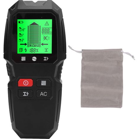 5-in-1 Tragbarer Wandscanner, Multifunktionales Lcd-display, Hohe Präzision, Balkensucher Für Metall- Und Holzdrähte