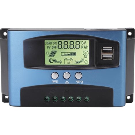 12v/24v Mppt-solarladeregler, Dual-lcd-usb-display, Mehrere Tracking-algorithmen, 100a