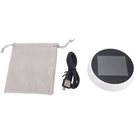 5-in-1-luftqualitätsmessgerät, Bluetooth, 1500-mah-akku, Wandmontage Möglich, Tragbar, Hcho-, Pm2,5-, Temperatur- Und Feuchtigkeitssensor