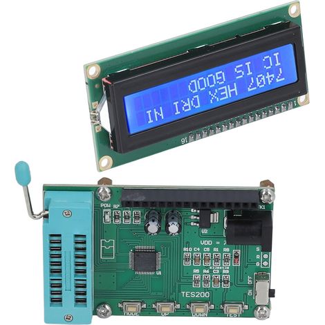 Tes200 7–12 V Dc Ic-zähler, Led-anzeige, Schnelltester Für Ics Der Serien 74 Und 40
