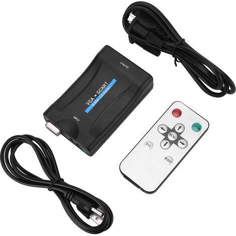 Vga Zu Usb Scart Audio/video Konverter-adapter Mit Fernbedienung