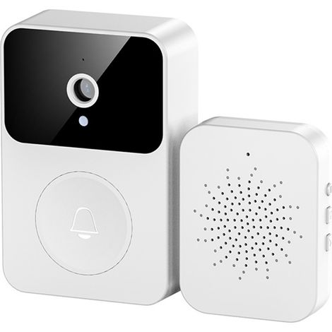 X9 Intelligente, Kabellose Video-türklingelkamera Mit Sprachsteuerung, Hd-nachtsicht, App-freigabe, Automatischer Aufnahme Und Cloud-speicherung, Weiß