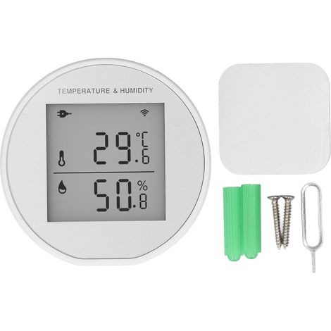 Innenraumtemperatur- Und Feuchtigkeitssensor, Intelligentes Digitales Raumhygrometer Mit Transparentem Display Zur Fernüberwachung Der Garage