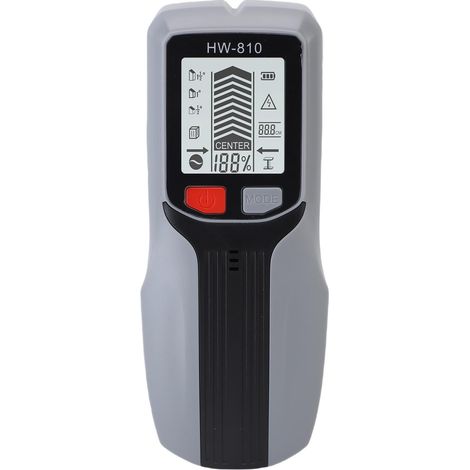 Wandbalkensucher, Multifunktionaler Scanner Mit Hochpräzisem Lcd-display Für Sanitärinstallationen, Grau