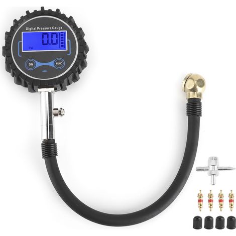 Digitales 200-psi-lcd-reifendruckmessgerät Für Reifen, Gummi Und Metall – Universell Für Motorräder, Autos Und Lkws