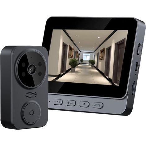 Drahtlose 4,3-zoll-video-türsprechanlage Mit Ips-bildschirm, 2,4 Ghz, Intelligente Zwei-wege-hd-videoüberwachung Für Haus, Villa Und Wohnung