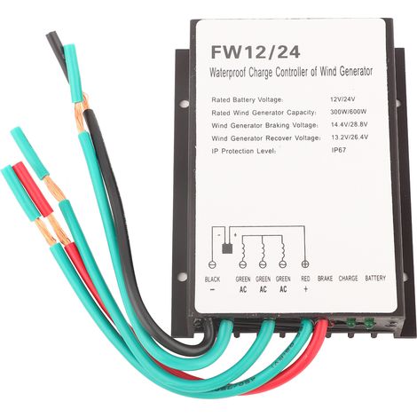 Wasserdichter Laderegler Für Windkraftanlagengeneratoren Fw12/24