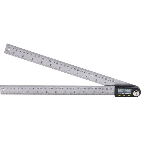 Tragbarer Lcd-winkelmesser Aus Edelstahl, Digitaler Winkelmesser 0-300 Mm Für Die Holzbearbeitung