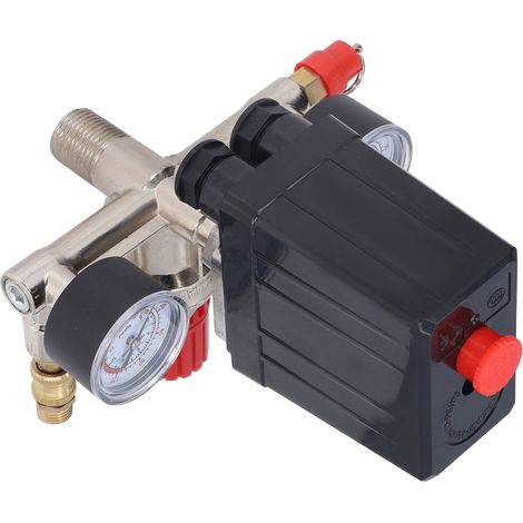 Druckventil-set Für Luftkompressoren, Vertikaler Schalterverteilerregler 90–120 Psi, Wechselstrom 100–240 V