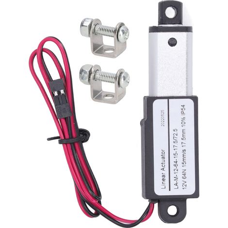 Mikro-linearantrieb Aus Abs-aluminium, Gleichstromversorgung, Mini-bewegung Für Landmaschinen, 12 V, 17,5 Mm (0,7 Zoll)