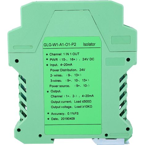 24v Dc-stromsignalisolator-transmitter, 4-20ma Sps-erkennungsaufbereiter (3)
