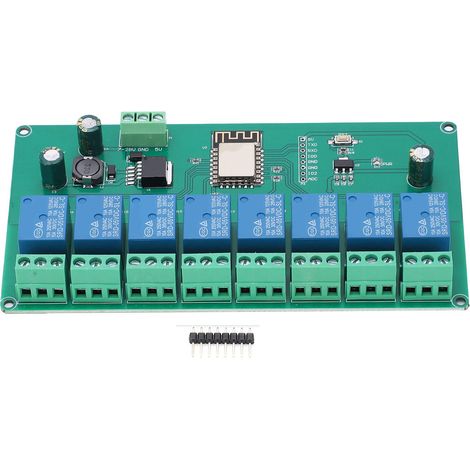 8-kanal Esp8266 Entwicklungsboard Mit Wlan-relaismodul Für Drahtlose Steuerung (dc 7-28v/5v)