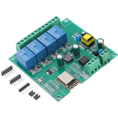 Esp8266 4-kanal-wlan-relaismodul, Entwicklungsboard Für Drahtlose Usb-steuerung Dc7-12v/5v