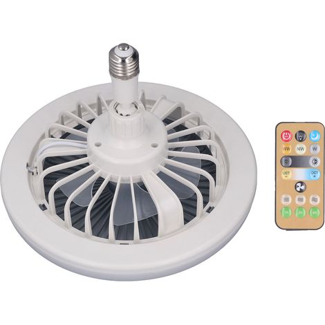 Kleiner Deckenventilator Mit Fernbedienung, Leicht, E27-fassung, Einstellbare Geschwindigkeit, Geschlossen, 85–265 V