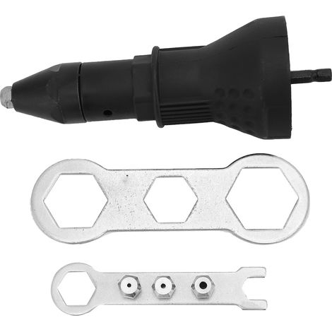 Adapter Für Elektrische Nietpistole, Nietwerkzeug-set, 2,4–4,8 Mm Bohreinsatz (schwarz)