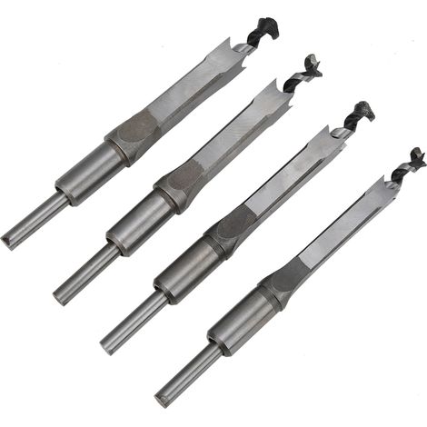 Vierkantbohrer Für Holzbearbeitung, 4 Stück/set 12,7 Bis 16 Mm, Stahllager