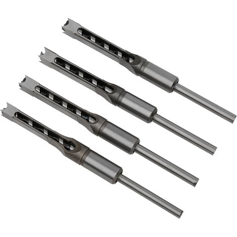 Vierkantbohrer, Kugellager Für Holzbearbeitung, Stahl, 11–12,7 Mm Holzbohrer-set, 4-teilig