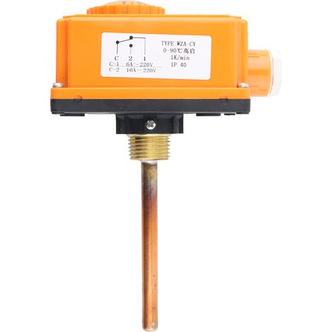 Warmwasserrohrthermostat Mit G1/2-außengewinde, Temperaturregler, Hochstart Bei 90 °c