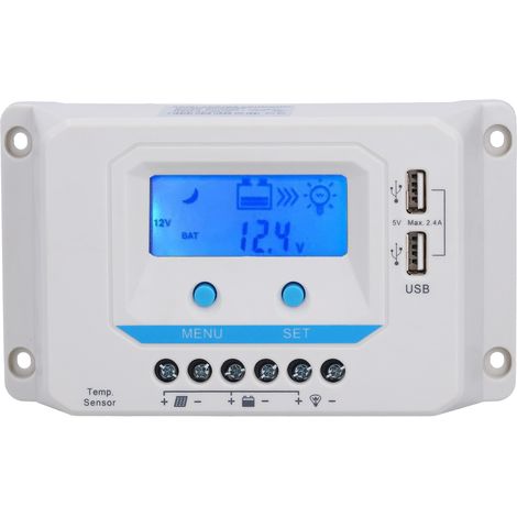 30-a-pwm-solarladeregler-panel, Abs-gehäuse Für Den Hausgebrauch, El2430z 12-v-/24-v-lcd-display
