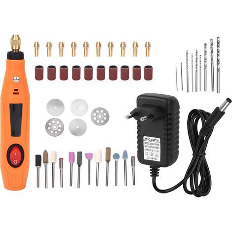 12-v-mini-elektroschleifer, Jade-polier- Und Schleifwerkzeugset, 16.000 U/min