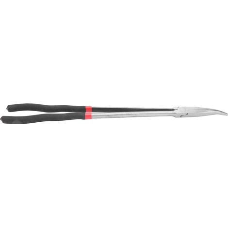 Spitzzange Mit 25°-winkel, Stahlwerkzeug Mit Langem Griff, 400 Mm (16 Zoll) Hochtemperatur-härtezange