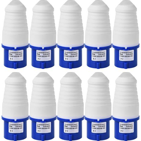 Industriestecker Bem-013, 10 Stück, 3-adrig, Wasserdichter Stecker Ip44, 16 A, 220–250 V