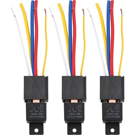 Wasserdichtes Und Stoßfestes Led-blinkerrelais, 3 Stück, Dc12v 80a, 5 Pins, Autoblinker