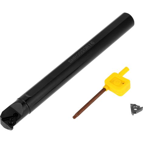 Snr0020r16 20 Mm × 200 Mm Innengewinde-drehwerkzeughalter-einsatz 16ir Ag60 + Schraubenschlüssel