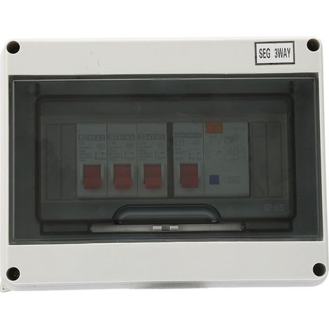 3-wege-stromverbrauchseinheit Für Garage Und Wohnwagen 63a 30ma Rcd 3mcb 6a16a32a