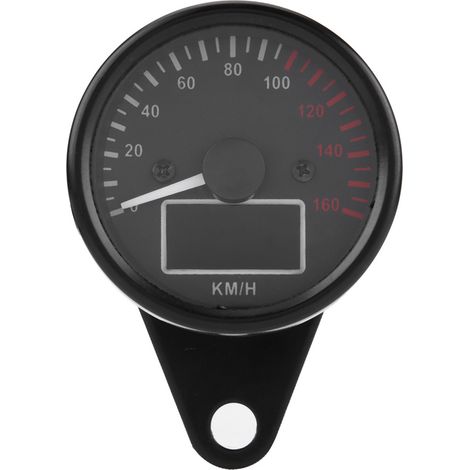 Motorrad-tachometer, Hochpräziser Led-lcd-motorrad-tachometer 0-160 Km/h, Universell Für 12 V