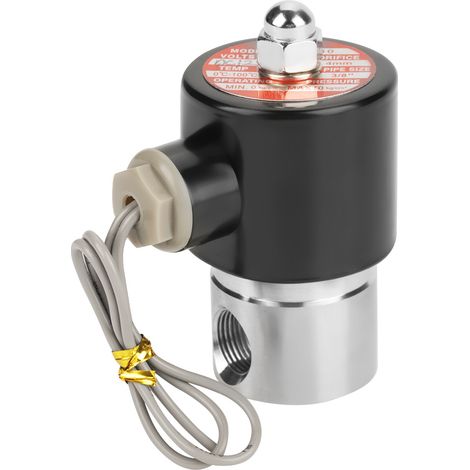Normalerweise Geschlossenes Elektrisches Magnetventil Aus Edelstahl 304, Dc 12v G3/8