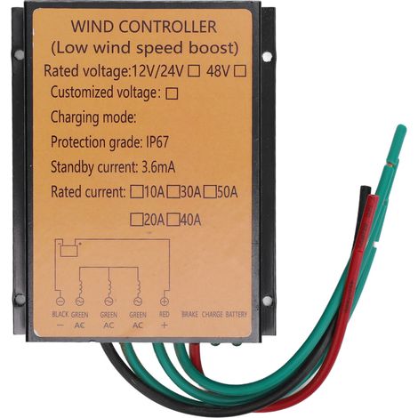 400-w-12-v-/24-v-ip67-windturbinen-laderegler, Wasserfester Mppt-generator Für Zuhause