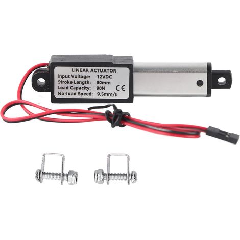 Wasserdichter Mini-linearantrieb, Mikrobewegung, 12 V Dc, 30 Mm Hub Für Diy-roboter, Kraft 90 N, Geschwindigkeit 9,5 Mm/s