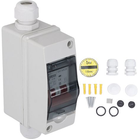 Gleichstrom-leistungsschalter Ip65 Wasserdichter Trennschalter Für Solar-pv-anlagen 2-polig 1000 V 16 A