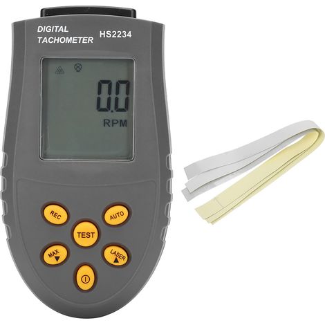 Hs2234 Kontaktloser Digitaler Drehzahlmesser, Schwarzer Drehzahlmesser