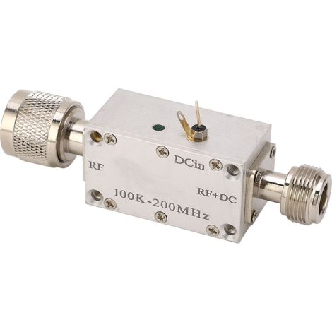 Bias-t-stück, Hochfrequenz-hf-breitbandverstärkermodul, Dc-blocker, Koaxialnetzteil Für Optische Modulationsplayer 0,1–200 Mhz, 1 A