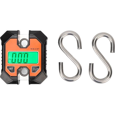 Multifunktionale Digitale Angelwaage 0,2 Kg Bis 100 Kg, Tragbarer Elektronischer Haken Mit Hintergrundbeleuchtetem Lcd-display