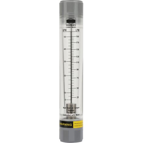 Lzm-25g Flüssigkeitsdurchflussmesser Aus Acryl-plexiglas In Rohrform Für Wasser, Innengewinde G1in (5-50 Gpm)